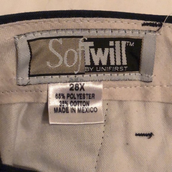 Softwill By Unifirst Work Pants Size 28X - Picture 2 of 5